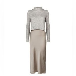AllSaints Tierny Sweater and Slip Dress, size M